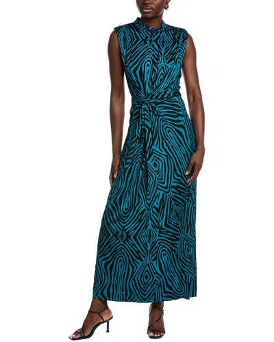 Diane Von Furstenberg Geri Gathered Maxi Dress In Multi