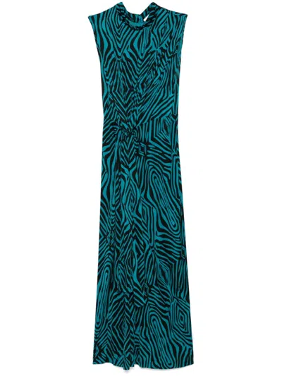 Diane Von Furstenberg Geri Midi Dress In Blue