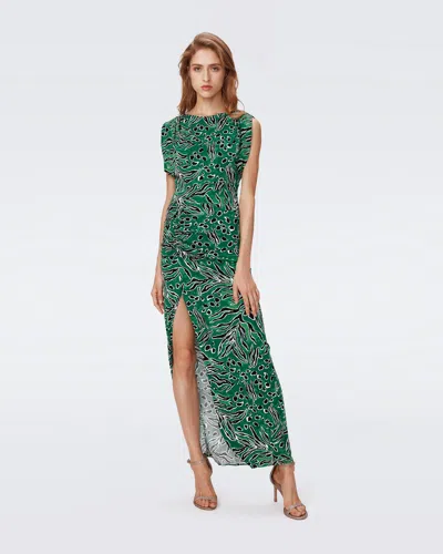 Diane Von Furstenberg Gertrude Dress By  In Size Xl In Green