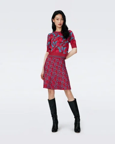 Diane Von Furstenberg Gilles Knit Jacquard Skirt