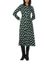 Diane Von Furstenberg Gizelle Geometric-print Midi Shirtdress