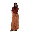Diane Von Furstenberg Graphic-print Maxi Skirt In Red