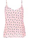 Diane Von Furstenberg Graphic-print Top In Pink