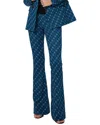 Diane Von Furstenberg Geometric Jacquard Knit Flared-leg Pants