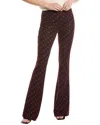 Diane Von Furstenberg Greg Wool-blend Pant In Burgundy