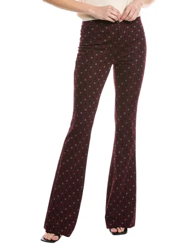 Diane Von Furstenberg Greg Wool-blend Pant In Burgundy