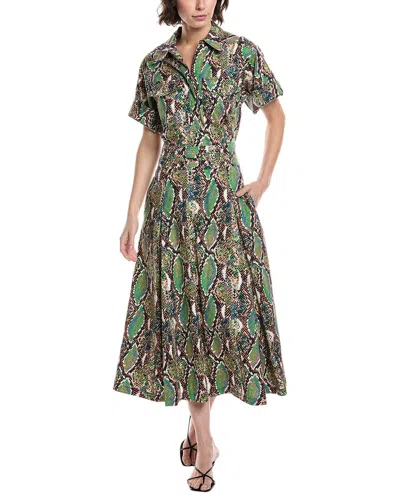 Diane Von Furstenberg Hadara Midi Dress In Green