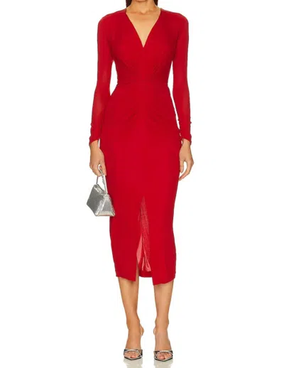 Diane Von Furstenberg Hades Dress In Scarlet