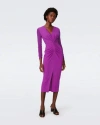 Diane Von Furstenberg Hades Dress In Purple Wine