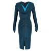 Diane Von Furstenberg Hades Glittered Stretch-jersey Midi Dress In Blue