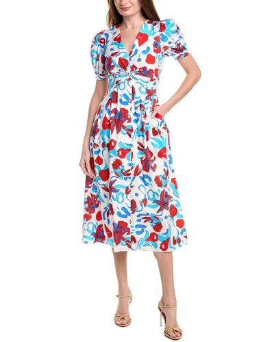 Diane Von Furstenberg Heather Midi Shirtdress In Red