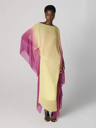 Diane Von Furstenberg Hemera Ombre Dress In New Dawn Ombre