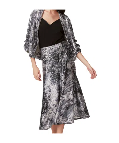Diane Von Furstenberg Laredo Jacket In Shadow Dancer Black