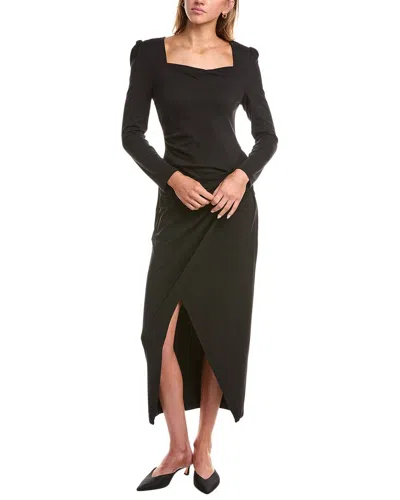 Diane Von Furstenberg Hughie Midi Dress In Black