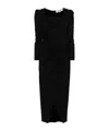 Diane Von Furstenberg Hughie Midi Dress In Black