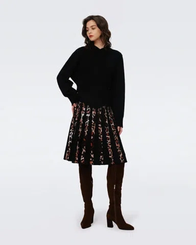 DIANE VON FURSTENBERG HUTCH KNIT JACQUARD SKIRT