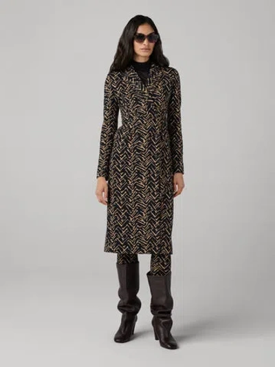 Diane Von Furstenberg Ilana Coat In Multi