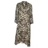 Diane Von Furstenberg Ileana Asymmetric Printed Dress In Multicolor Viscose In Multi