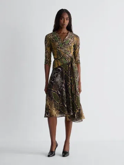 Diane Von Furstenberg Irina Midi Dress In Green
