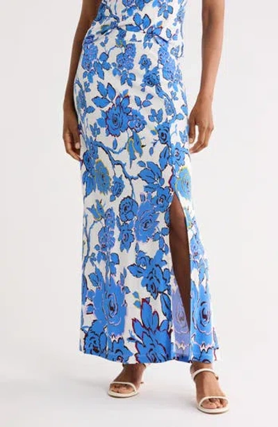 Diane Von Furstenberg Isadora Floral Maxi Skirt In Multi
