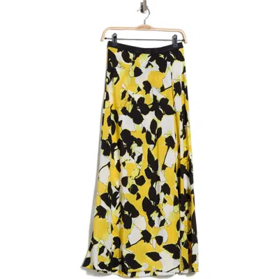 Diane Von Furstenberg Isadora Silk Maxi Skirt In Yellow