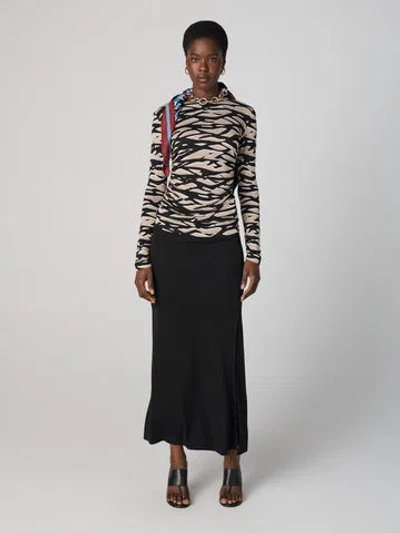 Diane Von Furstenberg Isadora Skirt In Black