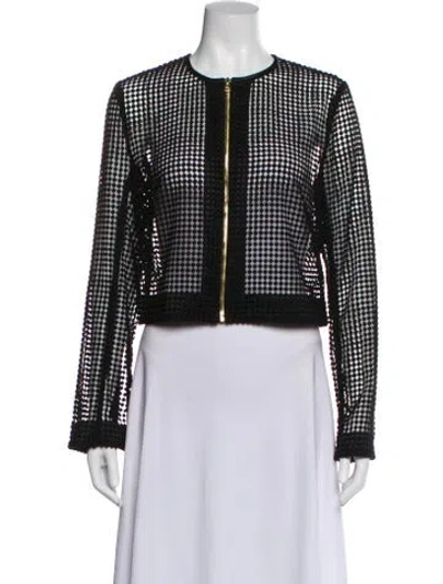 Pre-owned Diane Von Furstenberg Jacket In Black