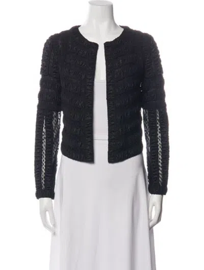 Pre-owned Diane Von Furstenberg Jacket In Black