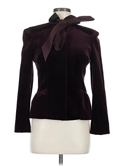 Pre-owned Diane Von Furstenberg Jacket In Burgundy