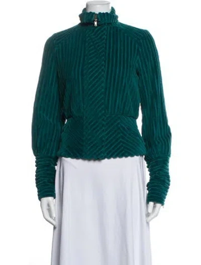 Pre-owned Diane Von Furstenberg Jacket In Green