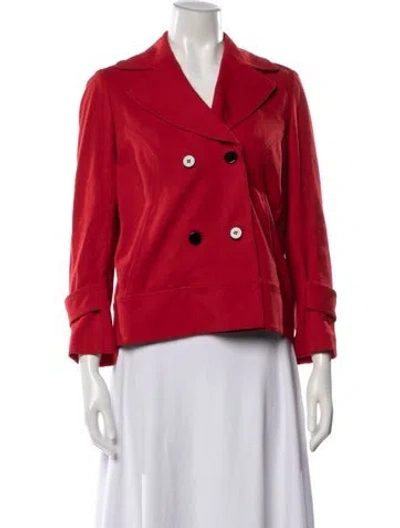 Pre-owned Diane Von Furstenberg Jacket In Red
