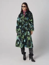 Diane Von Furstenberg Jasper Trench Coat In Giant Jungle Cat