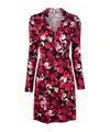 Diane Von Furstenberg Jeanne Floral-print Wrap Dress In Red