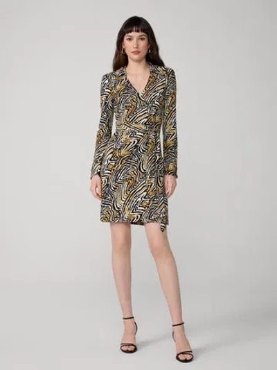 Diane Von Furstenberg Jeanne Wrap Dress In Brown