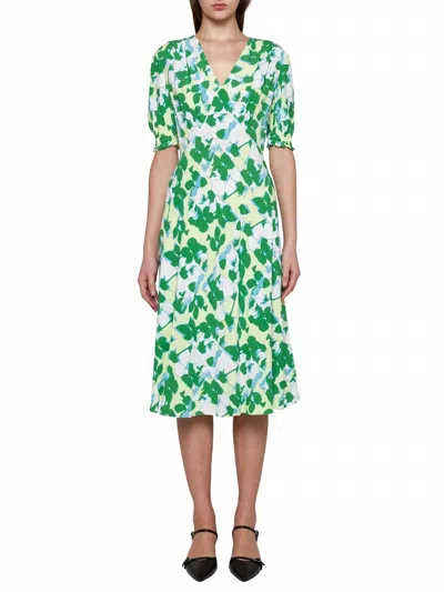 DIANE VON FURSTENBERG JEMMA DRESS IN GREEN