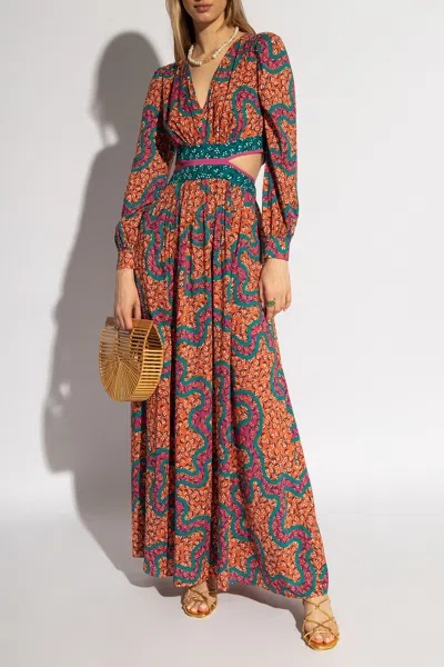 Diane Von Furstenberg Jenifer Maxi Dress In Multicolour
