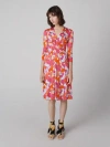 Diane Von Furstenberg Jerome Dress In Tiny Island Camo Pink
