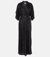 Diane Von Furstenberg Jessel Sequined Maxi Dress In Black