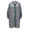 Diane Von Furstenberg Jessica Crochet-trimmed Floral-print Mini Dress In Multicolor Viscose In Blue