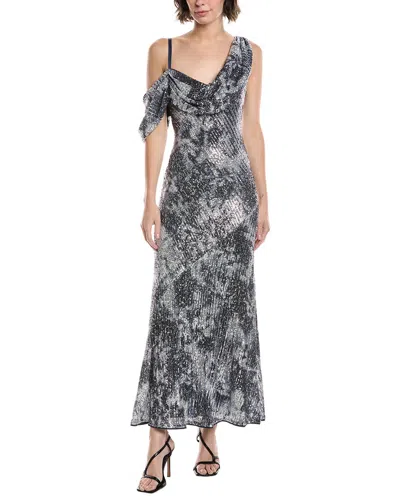 Diane Von Furstenberg Joaquin Sequined Maxi Dress In Black
