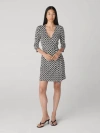 Diane Von Furstenberg Julian Wrap Dress In Black