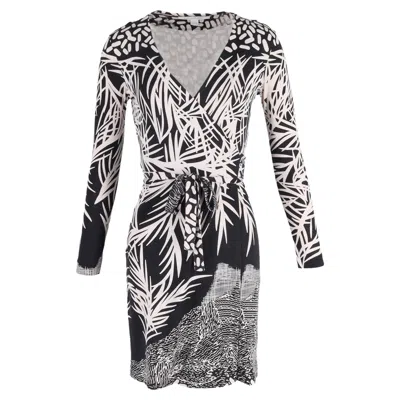 Diane Von Furstenberg Julian Wrap Dress In Multicolor Silk