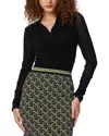 Diane Von Furstenberg Julie Top In Black