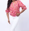 Diane Von Furstenberg Juliette Printed Cotton-blend Top In Multi