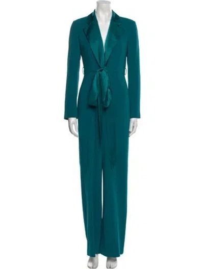 Pre-owned Diane Von Furstenberg Jumpsuit In Green