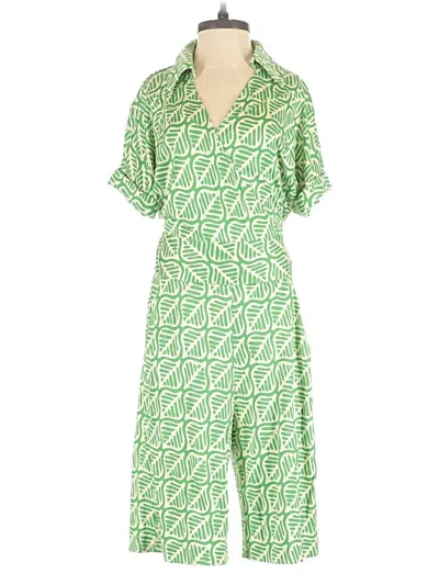 Pre-owned Diane Von Furstenberg Jumpsuit In Green