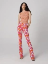 Diane Von Furstenberg Kaelin Pants In Tiny Island Camo Pink