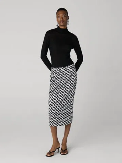 Diane Von Furstenberg Kara Skirt In Black