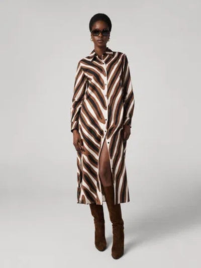 Diane Von Furstenberg Karrington Dress In Brown