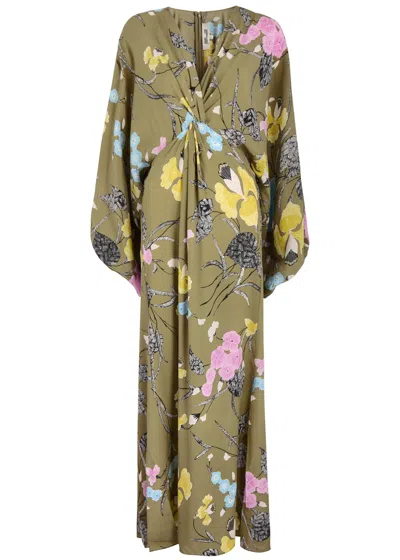 Diane Von Furstenberg Kason Floral-print Maxi Dress In Multicoloured